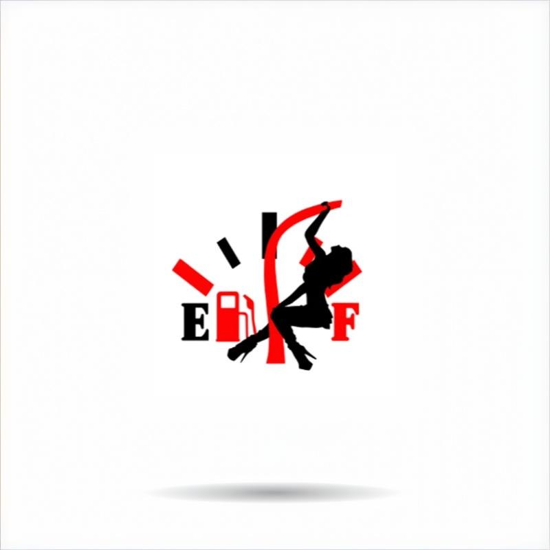 Grappige Brandstofverbruik Stickers Brandstoftank Dop Sticker Afscheurbaar Waterdicht Grappige Sticker Gepersonaliseerde Reflecterende Auto Sticker