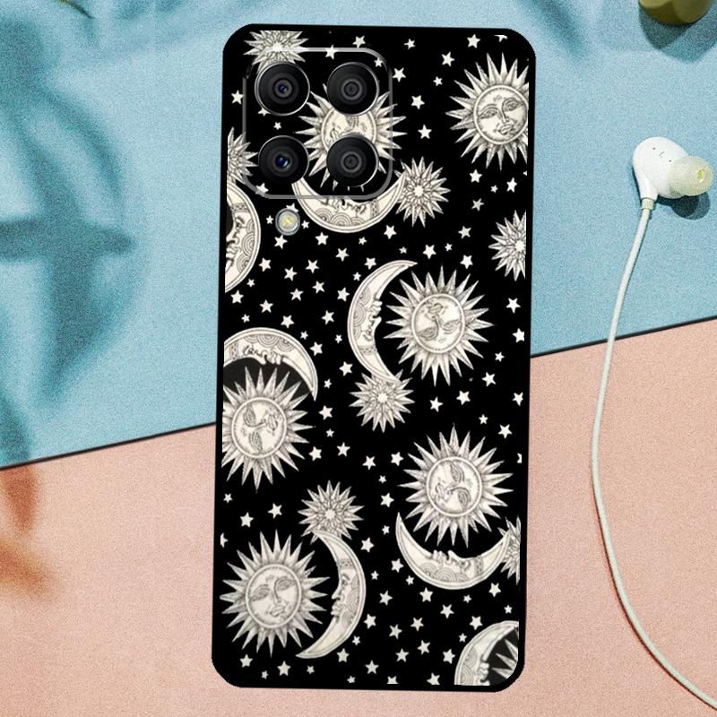 Vintage Moon and Sun Stars For Samsung Galaxy M14 M34 M54 M20 M06 M16 M12 M13 M15 M35 M55 M33 M53 M21 M31 M32 M52 Case