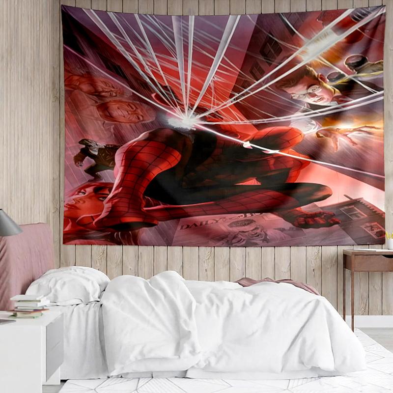 Spider-man: Digital Art Tapestry, Unique Design Tapestry, Suitable for Bedroom,Livingroom, Playroom,Heartwarming Fan Holiday Gifts