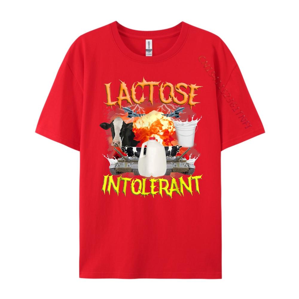 Lactose Intolerant Shirt Funny Sarcasm Oddly Specific Meme Men Clothes Luxury Designer Family S
