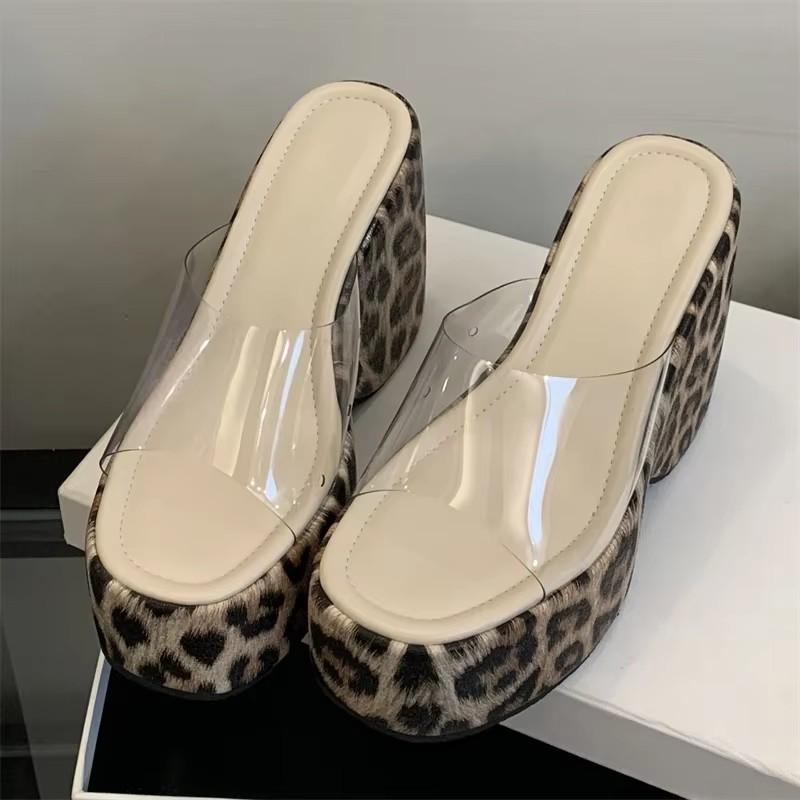 

Fashion Eilyken Summer PVC Transparent Open Toe Women Sandals Fashion Platform Wedges Heels Sandals Party Ladies Shoes 35 абрикосовый