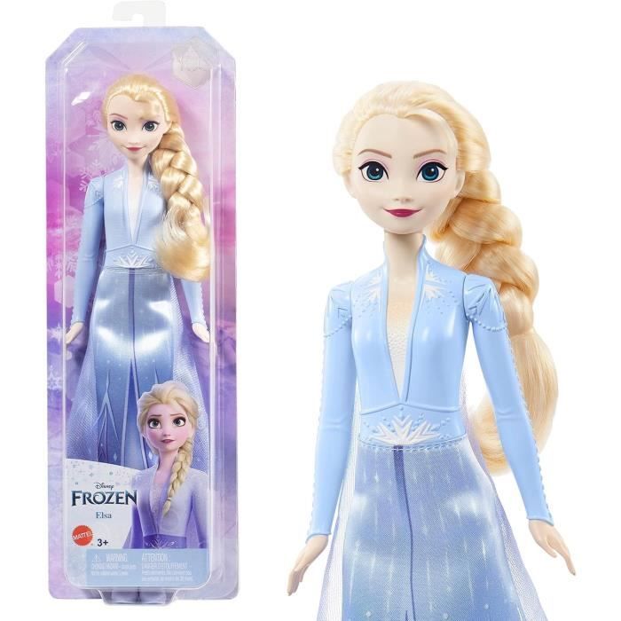La reine des neiges 2-elsa-mattel poupée disney avec habillage et accessoires hlw48