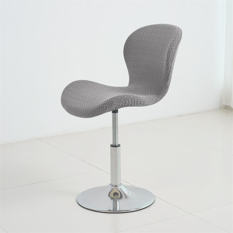 1pc Jacquard Butterfly Curved Bar Chair Cover Stretch Spandex Ant Chair Covers Elastic Bar Stool Seat Slipcovers for Living Room