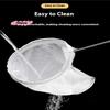Reusable Mesh Coffee Milk Tea Filter with Handle Multi-function Steel Ring Kitchen Supplies Filter Bag for Brewing