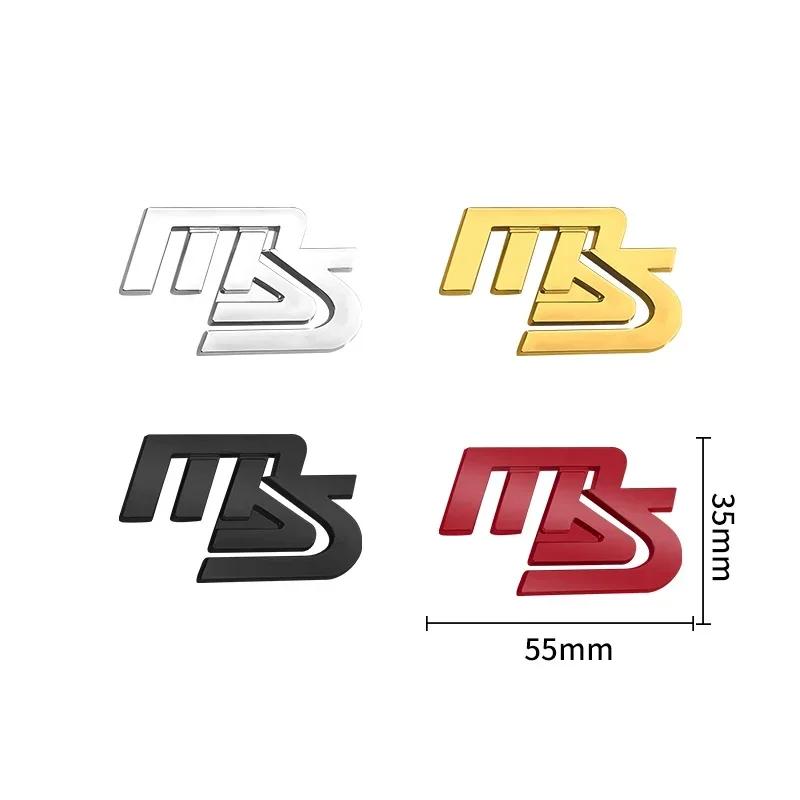 

3D Металлический Ротор Двигателя Значок-Наклейка на Автомобиль Логотип MAZDASPEED MS Эмблема на Задний Багажник для Mazda 3 5 6 CX-5 CX-7 CX-6 323 M3 M5 CX-4 black