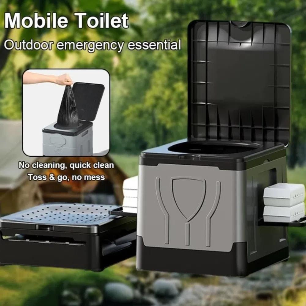 Foldable Emergency Toilet Portable Car Toilet Creative Mobile Toilet  Adult