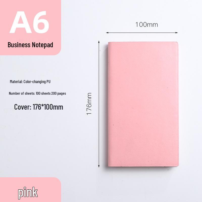 A5 High-Value Business Notebook with Soft-Touch Leather Cover and Customizable Pages