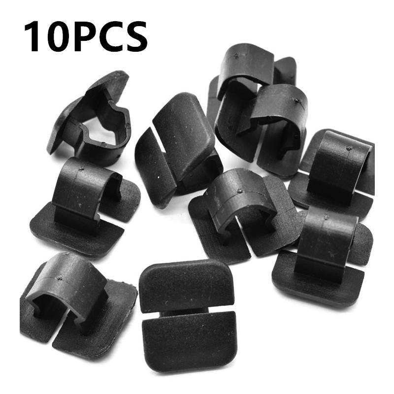 10pcs Car Hood Bonnet Insulation Clips Rivet Retainer 1H5863849A01C for VW Polo Tiguan Passat B5 B6 SEAT Leon 2 Skoda Octavia 2