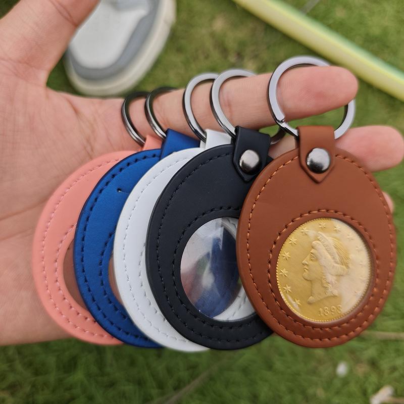 Portable Keychain Coin Storage Case For 893 Commemorative Coin Protective Cover Convenient Carrng Accory