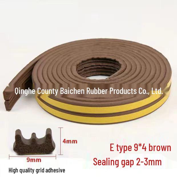 D-Type Self-Adhesive Door and Window Seal: Anti-Collision, Soundproof, Windproof, Thermal Insulation Strip