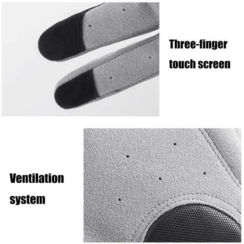 Sports Touchscreens Gloves Full Finger Cycling Gloves Shock Absorbing Mountain Bike Gloves for Workout, Gym, Training