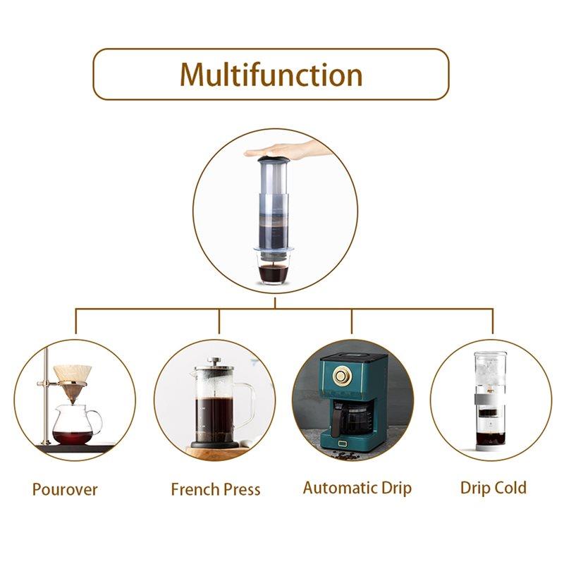 2025 Trend Cafe French Press Coffee Cafecoffee Pot For Aeropress Machine Including Filters Paper Kit- Portable Coffee Maker For
