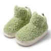 Zimní jehněčí vlna Bavlněné pantofle Nové nadýchané plyšové pantofle Kožešina Ploché boty Outdoor Dámské Bavlněné boty Silná podrážka Teplý fleece Domů