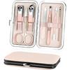 Pedicure Kit, 7pcs Professional Nail Clippers Set Stainless Steel Cuticle Cutter, Manicure