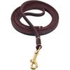 4FT / 5FT / 6FT Geninue Leather Leash for Small To Medium Dogs Training and Walking - Color Black/Brown
