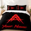 Anuel AA Custom Name 3pc set Perfect for bedroom use Comfortable bedding set includes a duvet cover and two pillowcases Ideal birthday or Christmas gi