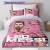 Messi Pattern Bedding,Quilt Set Quilt Cover Pillowcase Home Birthday Gift (1 * duvet cover + 2 * pillowcase, without core)