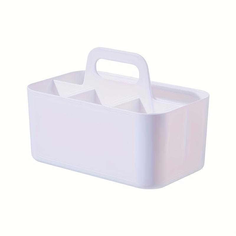 One All-in-One Storage Basket with Handle, Pencil Stationery Box, Desktop Organizer Organization Box with 5 Compartments