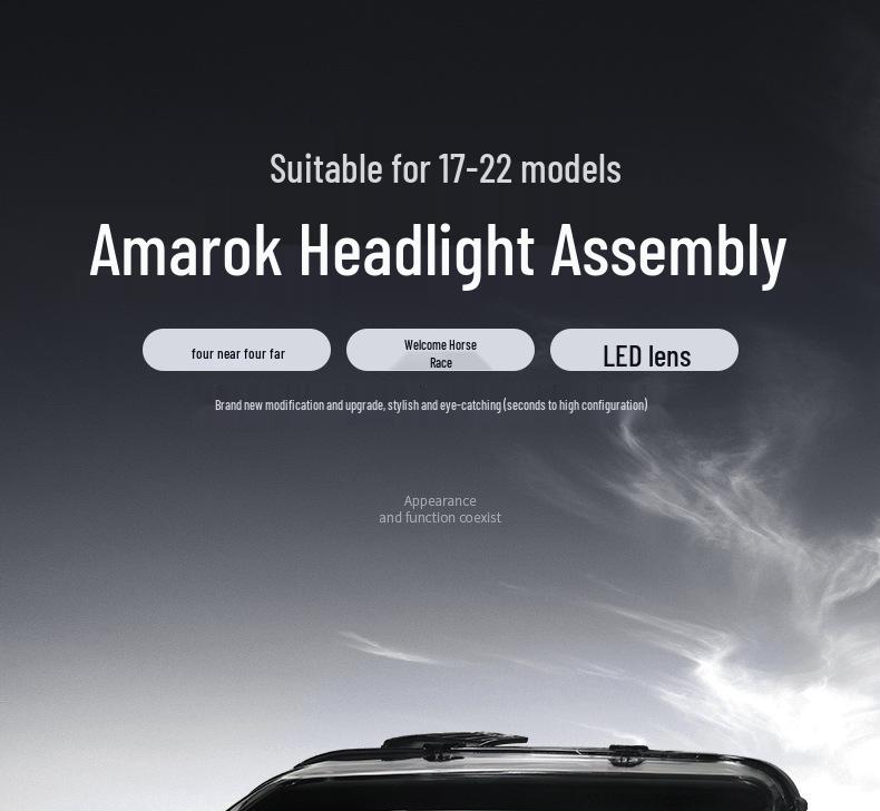 LED Daytime Running Light & Turn Signal for 08-20 VW Amarok Headlights