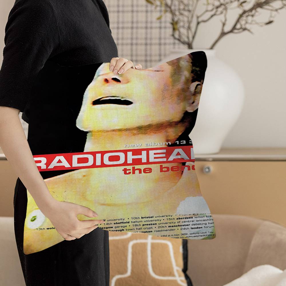 Art Rock Band Radiohead Maple Design Cushion Cover Happy Autumn Harvest Decor Holiday Decorati Pillow Cover