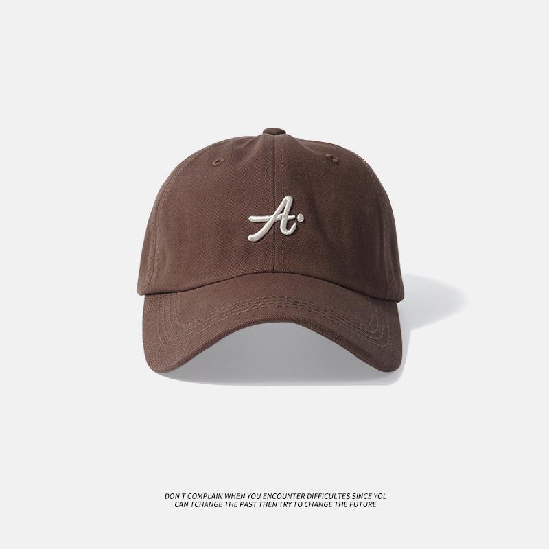 

Hat Women s Sunscreen Cap Baseball Cap Men s Spring and Autumn Fashion Face Small Sun Hat Adjustable (55-59cm) темно-коричневого