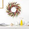 Realistic Simulated Wheat Wreath Fall Harvest Festival Wreath For Front Door Mantels Porch Garden Display And Thanksgiving Party Centerpieces