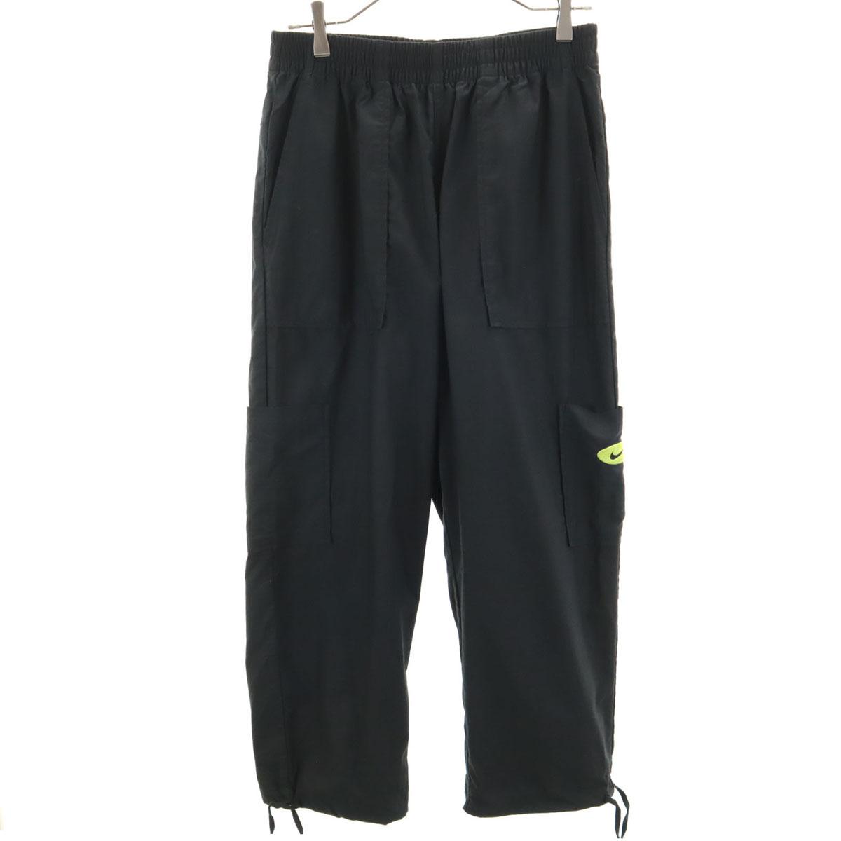 

NIKE Icon Crush Mid-Rise Woven Pants L black Women Used