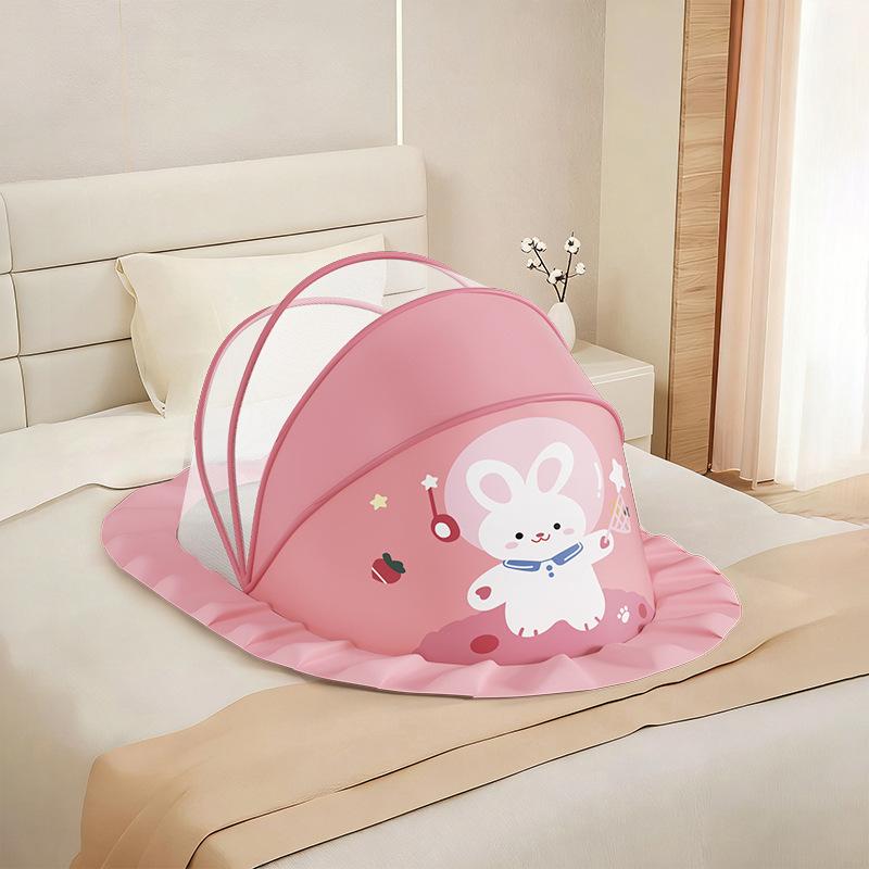 

Foldable Baby Mosquito Net, Full Cover Bottomless Mongolian Style Encrypted Net Tent for Toddler Bed 95 *45 * 47cm