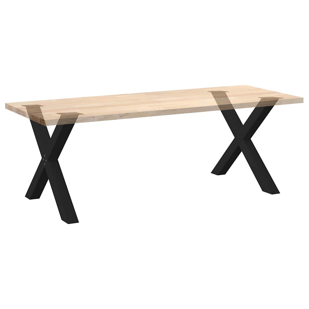 Vidaxl Nogi Do Stołu Jadalnego, 2 Szt., Czarne, 90X(72-73) Cm, Stal