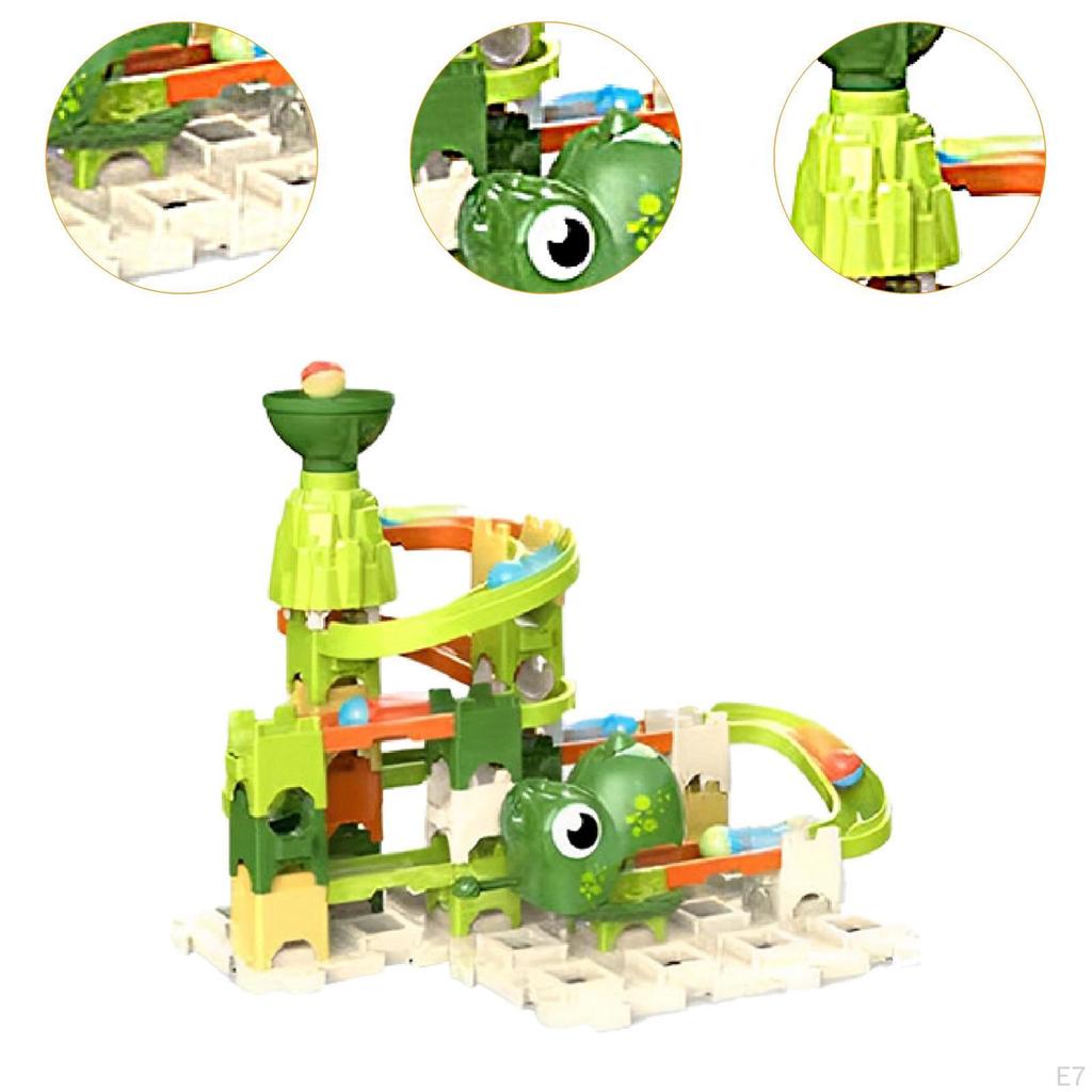 Children's Marble Race Kit, Construction Blocks for Fun Learning Experience