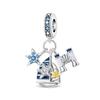 925 Silver Luminous Blue Ocean Series Octopus Starfish Charms Beads For Women Fit Bracelet DIY Jewelry Gifts
