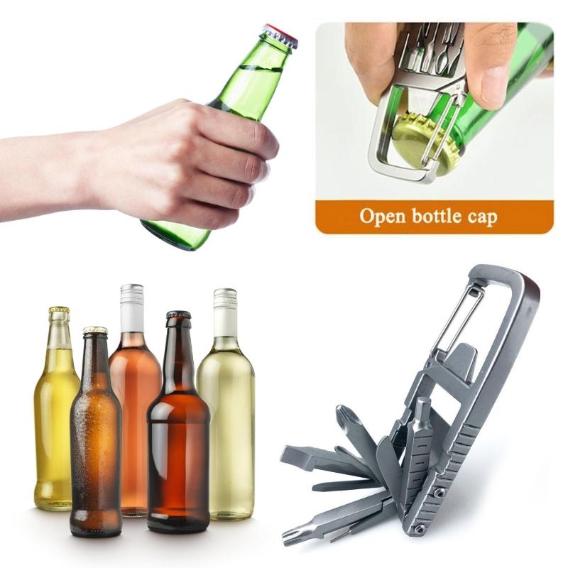 13 In 1 Mini Tool Multifunctional Combination Standard Screwdriver Mobile Phone Holder Folding Outdoor Bottle Opener