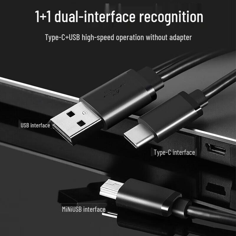 Lenovo External DVD Burner - 24x High-Speed USB-C & USB Dual Interface