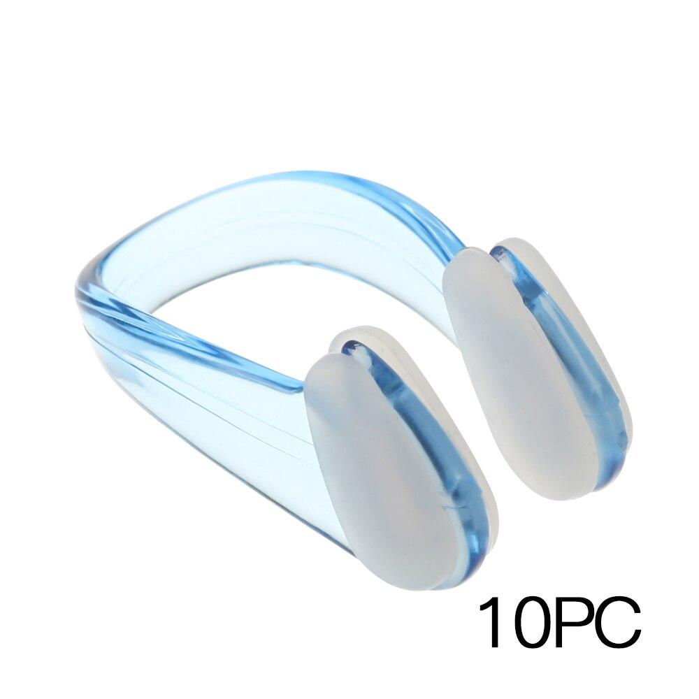 Nose Clip 10Pcs Candy Color Soft Silicone Nose Clip Small Swimming Adult Children Swimming Pool Accessories Water Sports