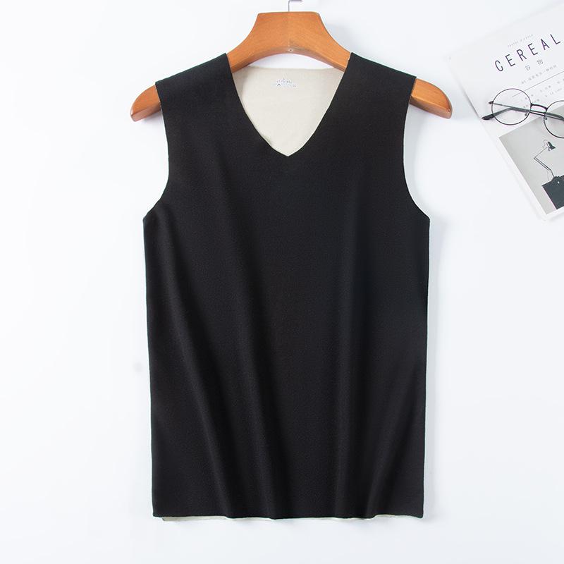 

Двухцветный двухсторонний бархатный бесшовный теплый жилет для мужчин и женщин с фигурным отшлифованным дном L