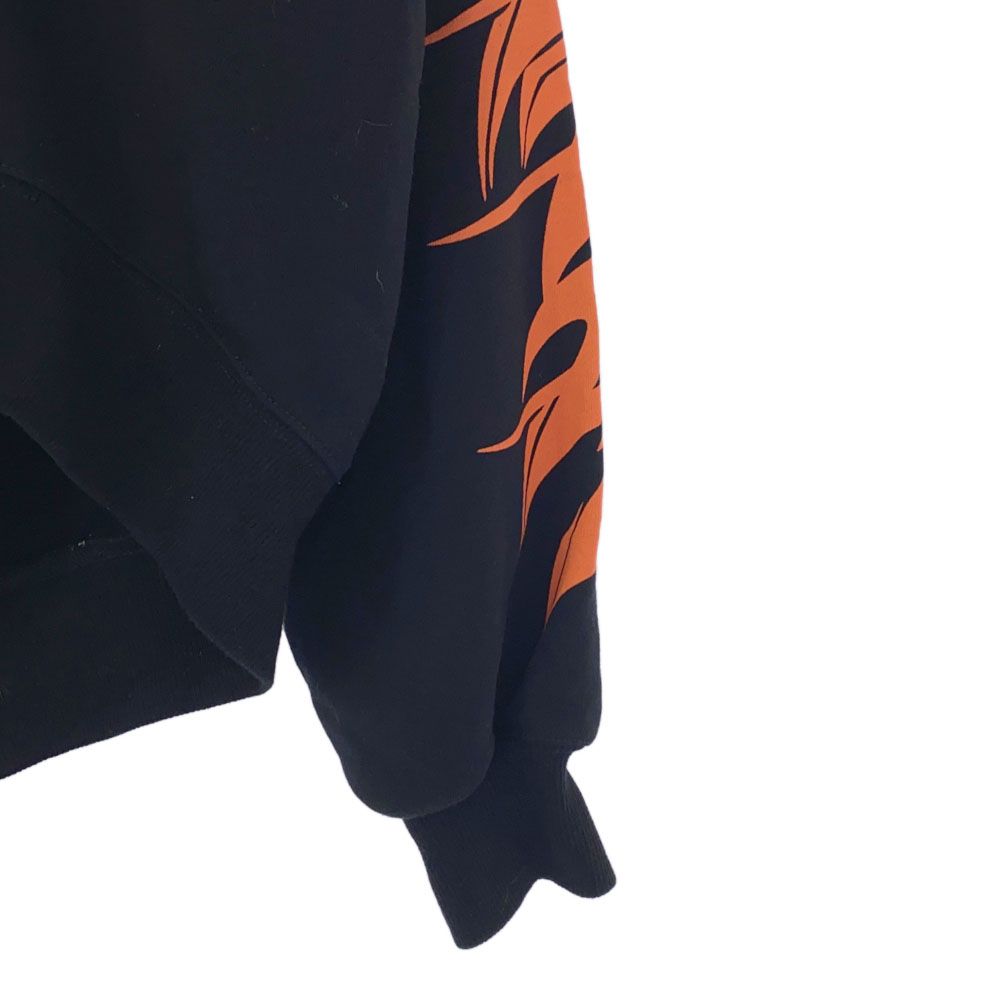 Diesel Print Long Sleeve Sweatshirts XS Black Switching Men's Used