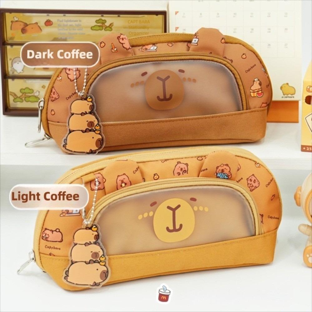 Desktop Storage Stationery Pencil Bag Large Capacity Multi Layer Pencil Pouch  Desktop Storage