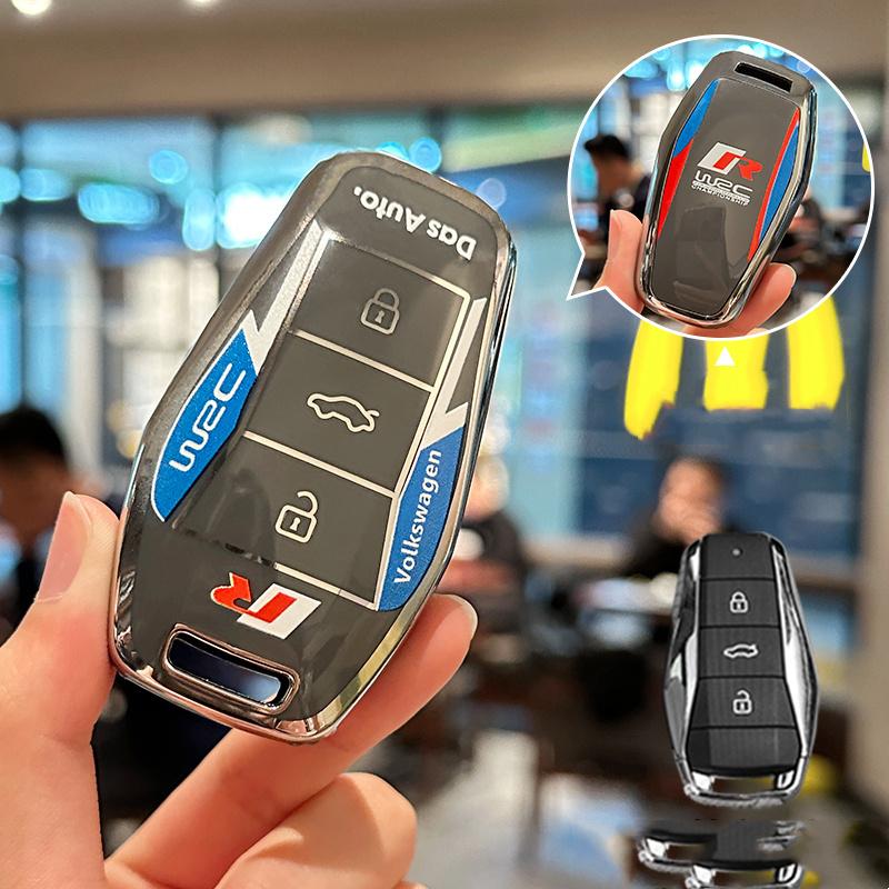 

For VOLKSWAGEN TPU Car Key Cover Remote Control Fob Shell Case Keychain Holder Auto Accessories For JAC VW SOL E10X QX X8 E50 X6