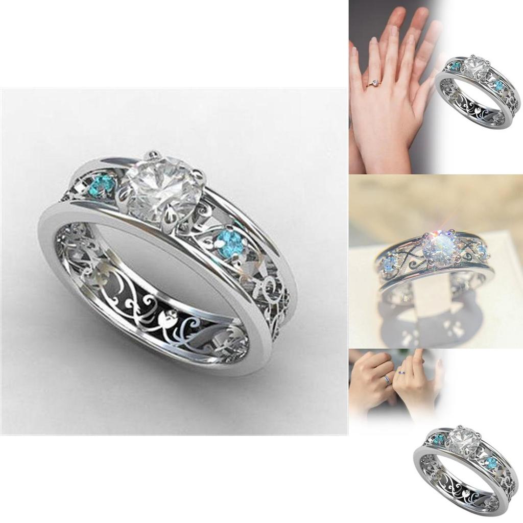 Luxury Brass And Steel Geometric Ring With Blue Sapphire Accent For Casual And Formal Wear