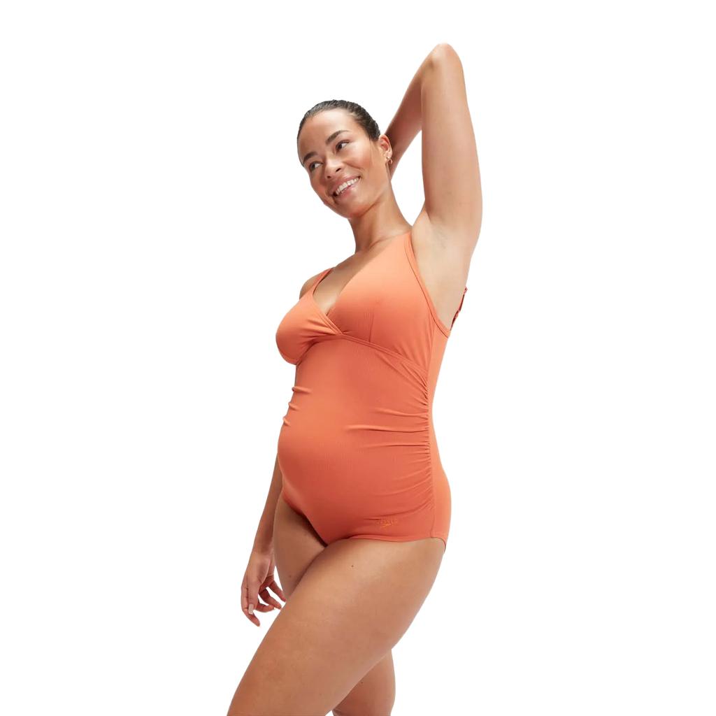 Speedo Womens/Ladies V Neck Maternity One Piece Swimsuit