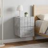 Wall Mounted Nightstand 2 pcs Concrete Grey 33 x 34.5 x 43 cm