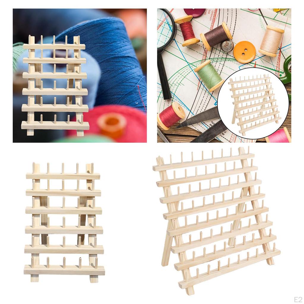 Sewing Thread Rack, Cone Holder Shelf Stable Durable Spools Roll Tools