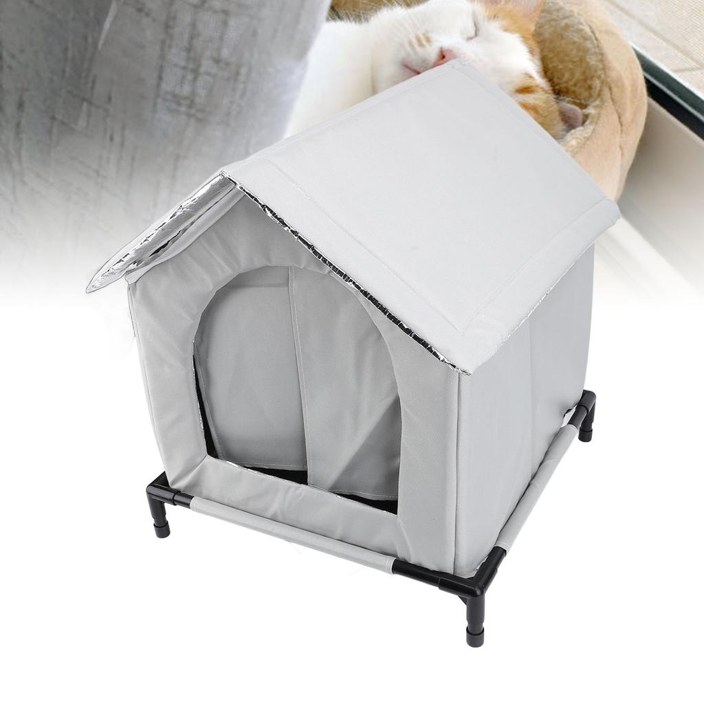 Outdoor Cat House Bite Resistant Water Resistant Cat Winter Shelter Insulated Winter Outside Cat Tent for Stray Cat Shelter