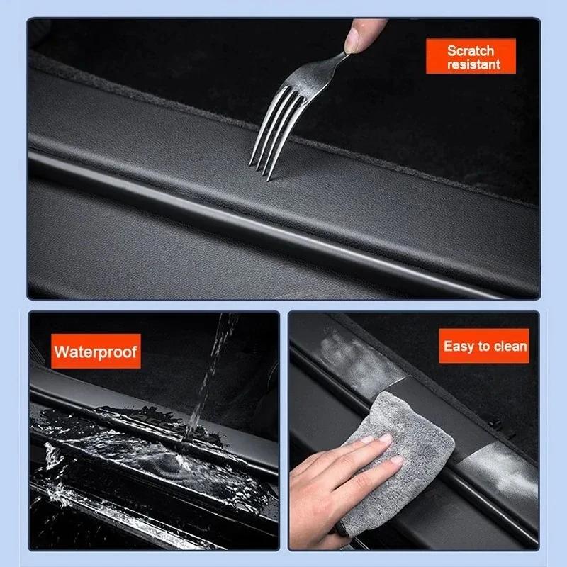 Car Threshold Strip Protective Stickers Door Trunk Scratch Trampling Resistant Interior Stickers For BYD Seagull 2023 2024 2025