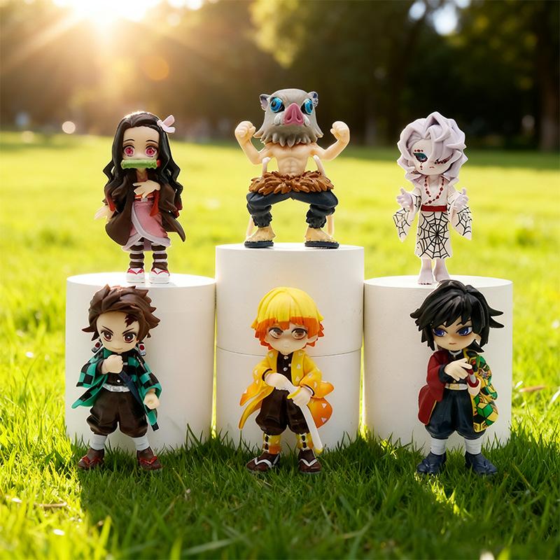 Hot MINISO Genuine Bushiroad Palverse D emon Slayer: Kimetsu No Yaiba Anime Model Blind Box Vol.1 Ornament Toy Present