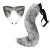 Nouveau bandeau de queue de renard de simulation de fête d'Halloween réglable en peluche pour cosplay