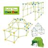 175 Pcs Kids Cabin Construction Kit Luminous DIY Fort Toys – Boy Girls Age 4 5 6 7 8 9 Years Games Tent Educational