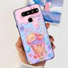 For LG V50 ThinQ 5G Case LM-V500EM Phone Cover Fashion Flower Butterfly Soft Silicone Back Cover For LG V40 V50s Thinq 5G Bumper