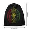 Rasta Reggea Lion Irie Spiritual Bonnet Hat Strickmütze Fashion Outdoor Skullies Beanies Hat Unisex Damen Warm Dual-Use Caps