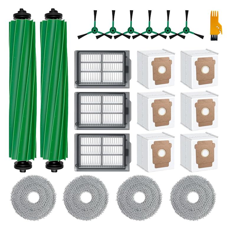 

A65T-Sweeping Machine Accessories 22 Pcs For Irobot Roomba Plus 505/405 Combo-Main Side Brush Mop Filter Dust Bags